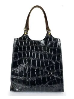 Leren Schoudertas "Iris" Zwart - (B)32 X (H)35 X (D)13 Cm -Gstar Kleding Winkel mila blu leren schoudertas iris zwart b 32 x h 35 x d 13 cm 2