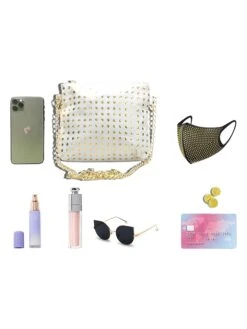 Leren Schoudertas "Ninfea" Goudkleurig/wit - (B)20 X (H)22 X (D)2 Cm -Gstar Kleding Winkel mila blu leren schoudertas ninfea goudkleurig wit b 20 x h 22 x d 2 cm 5