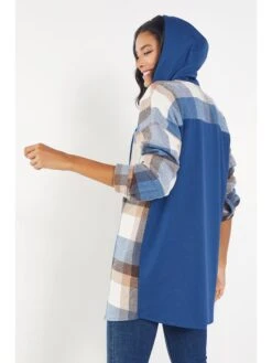 Blouse Wit/blauw/lichtbruin -Gstar Kleding Winkel milan kiss blouse wit blauw lichtbruin 2