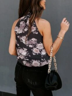 Blousetop Zwart/meerkleurig -Gstar Kleding Winkel milan kiss blousetop zwart meerkleurig 1