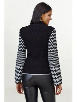 Coltrui Zwart/grijs/meerkleurig -Gstar Kleding Winkel milan kiss coltrui zwart grijs meerkleurig 2