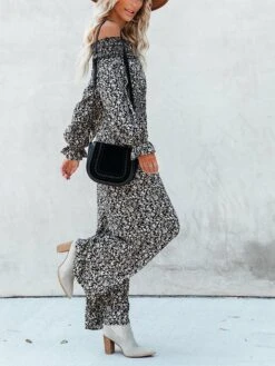 Jumpsuit Zwart/crème -Gstar Kleding Winkel milan kiss jumpsuit zwart creme 5