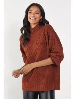 Trui Caramelbruin -Gstar Kleding Winkel milan kiss trui caramelbruin 1