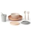 7-delige Set "Little Foodie" Beige/grijs -Gstar Kleding Winkel miniware 7 delige set little foodie beige grijs