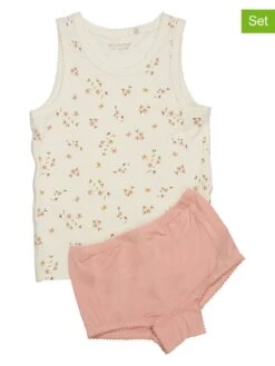 Minymo 2-delige Lingerieset Crème/roze