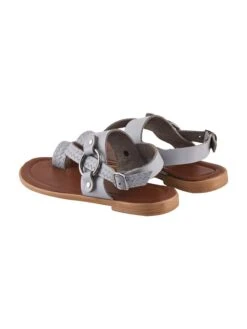 Leren Teensandalen Lichtgrijs -Gstar Kleding Winkel miss hera leren teensandalen lichtgrijs 4