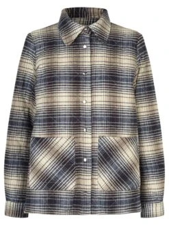 Modström Blousejas "Nevada" Beige/donkerblauw/zwart