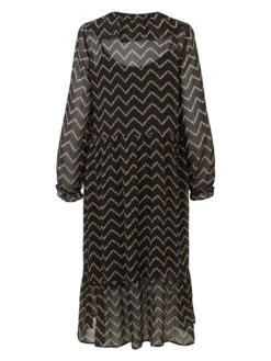 Modström Jurk "Nelle Print" Zwart -Gstar Kleding Winkel modstrom jurk nelle print zwart 1