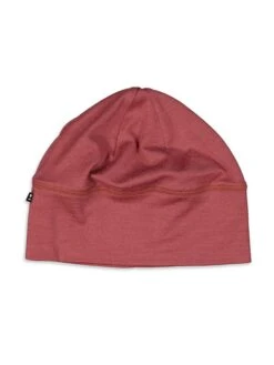 Mons Royale Wollen Beanie "Tech Under Helmet" Rood
