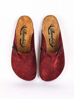 Leren Clogs Bordeaux -Gstar Kleding Winkel moosefield leren clogs bordeaux 3