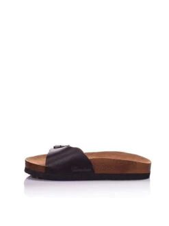 Leren Slippers Donkerbruin -Gstar Kleding Winkel moosefield leren slippers donkerbruin 2