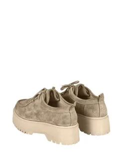 Leren Veterschoenen Donkerbeige -Gstar Kleding Winkel moosefield leren veterschoenen donkerbeige 4