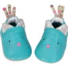 Moulin Roty Leren Kruipschoentjes "Les Pachats" Turquoise -Gstar Kleding Winkel moulin roty leren kruipschoentjes les pachats turquoise