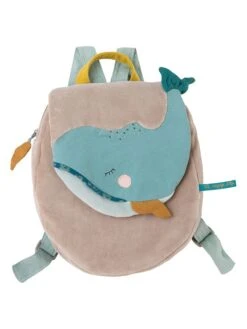 Moulin Roty Rugzak "Josephine" Beige/lichtblauw - (B)23 X (H)29