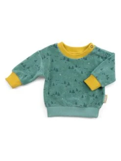 Moulin Roty Sweatshirt "Gaetan" Groen/geel -Gstar Kleding Winkel moulin roty sweatshirt gaetan groen geel 1