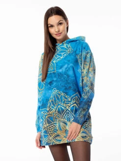 Mr GUGU & MISS GO Sweatjurk Blauw/meerkleurig