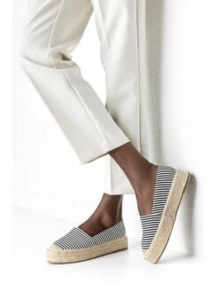 Espadrilles Zwart/wit -Gstar Kleding Winkel musk espadrilles zwart wit 6