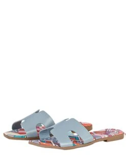 Slippers Lichtblauw/meerkleurig -Gstar Kleding Winkel musk slippers lichtblauw meerkleurig 1