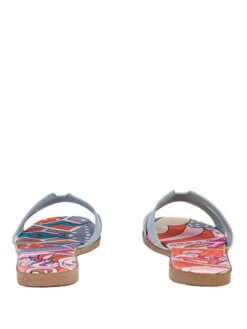 Slippers Lichtblauw/meerkleurig -Gstar Kleding Winkel musk slippers lichtblauw meerkleurig 3