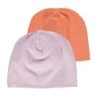 2-delige Set: Mutsen Lila/oranje