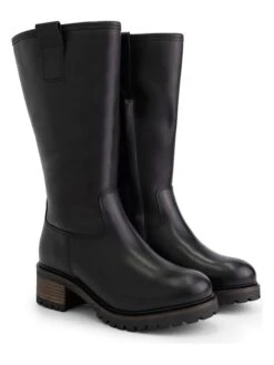 Leren Laarzen "Heather" Zwart -Gstar Kleding Winkel mysa leren laarzen heather zwart 8