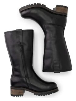 Leren Laarzen "Heather" Zwart -Gstar Kleding Winkel mysa leren laarzen heather zwart 9