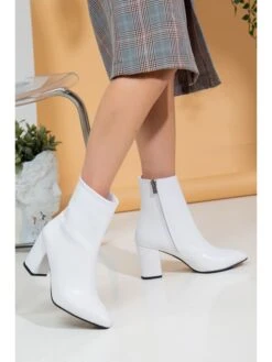 Enkellaarzen "Alnus" Wit -Gstar Kleding Winkel nalaim enkellaarzen alnus wit 4