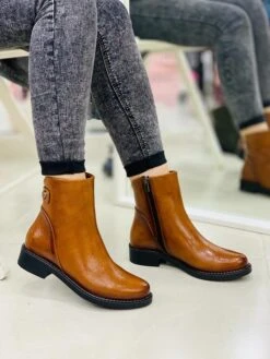 Enkellaarzen "Cosmos" Lichtbruin -Gstar Kleding Winkel nalaim enkellaarzen cosmos lichtbruin 4