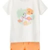 NAME IT 2-delige Outfit "Joelean" Wit/oranje -Gstar Kleding Winkel name it 2 delige outfit joelean wit oranje