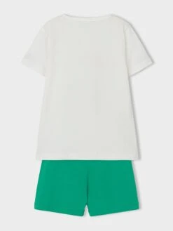 NAME IT 2-delige Outfit "Jur" Wit/groen -Gstar Kleding Winkel name it 2 delige outfit jur wit groen 1