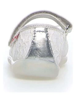 Naturino Leren Ballerina's Wit/zilverkleurig -Gstar Kleding Winkel naturino leren ballerinas wit zilverkleurig 1