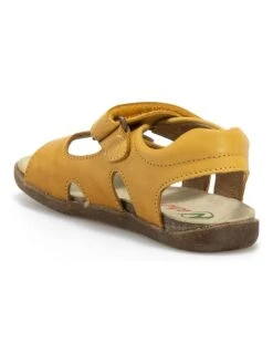 Naturino Leren Sandalen "Stream" Geel -Gstar Kleding Winkel naturino leren sandalen stream geel 3