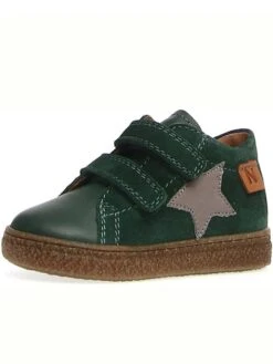 Naturino Leren Sneakers "Albus Star" Groen -Gstar Kleding Winkel naturino leren sneakers albus star groen 1