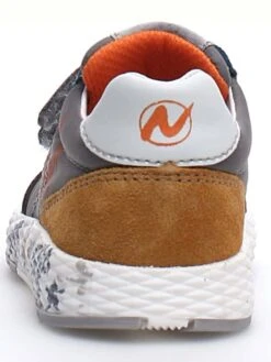 Naturino Leren Sneakers "Jesko" Grijs -Gstar Kleding Winkel naturino leren sneakers jesko grijs 1