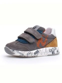 Naturino Leren Sneakers "Jesko" Grijs -Gstar Kleding Winkel naturino leren sneakers jesko grijs 4