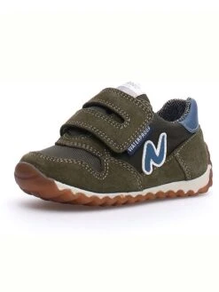 Naturino Leren Sneakers "Sammy" Kaki -Gstar Kleding Winkel naturino leren sneakers sammy kaki 4