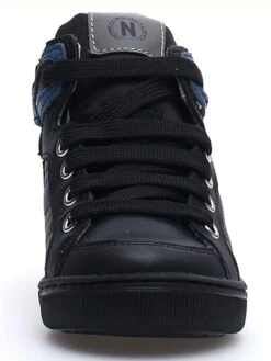 Naturino Leren Sneakers "Wisgo" Zwart/donkerblauw -Gstar Kleding Winkel naturino leren sneakers wisgo zwart donkerblauw 3