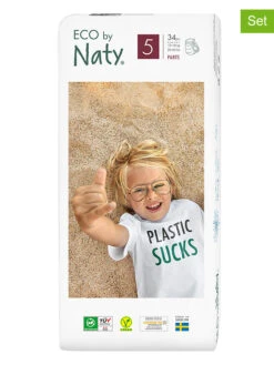 3-delige Set: Ecologische Luierbroekjes Gr. 5 - 3x 34 Stuks