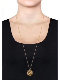 Vergulde Ketting Met Hanger - (L)80 Cm -Gstar Kleding Winkel nenalina vergulde ketting met hanger l 80 cm 4