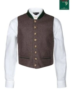 Gilet Bruin/donkergroen