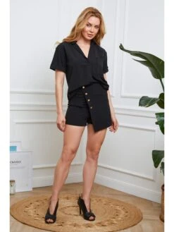 Short "Gwenn" Zwart -Gstar Kleding Winkel nice and rock short gwenn zwart 4