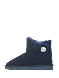 Leren Boots "Dawn" Donkerblauw -Gstar Kleding Winkel nicebay leren boots dawn donkerblauw 1