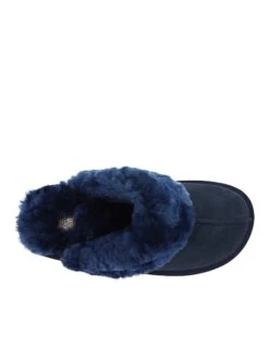 Leren Pantoffels "Emila" Donkerblauw -Gstar Kleding Winkel nicebay leren pantoffels emila donkerblauw 5