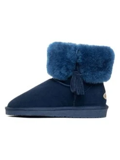 Leren Winterboots "Alta" Donkerblauw -Gstar Kleding Winkel nicebay leren winterboots alta donkerblauw 2