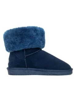 Leren Winterboots "Alta" Donkerblauw -Gstar Kleding Winkel nicebay leren winterboots alta donkerblauw 3