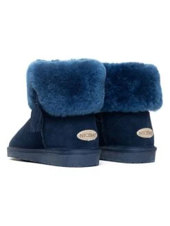Leren Winterboots "Alta" Donkerblauw -Gstar Kleding Winkel nicebay leren winterboots alta donkerblauw 4