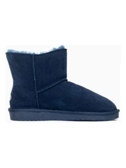 Leren Winterboots "Bellaire" Donkerblauw -Gstar Kleding Winkel nicebay leren winterboots bellaire donkerblauw 1