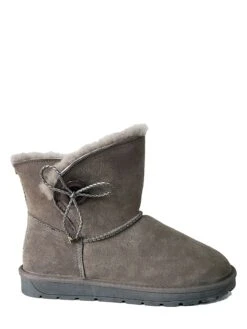 Leren Winterboots "Cherry" Grijs -Gstar Kleding Winkel nicebay leren winterboots cherry grijs 1
