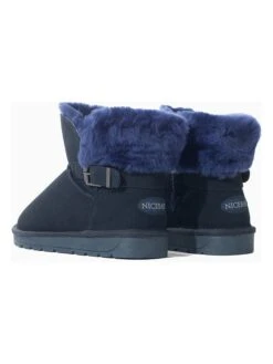 Leren Winterboots "Fifi" Donkerblauw -Gstar Kleding Winkel nicebay leren winterboots fifi donkerblauw 2