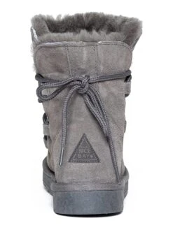 Leren Winterboots "Leala" Grijs -Gstar Kleding Winkel nicebay leren winterboots leala grijs 2